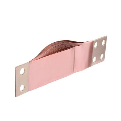 China Electric supplier manufacturers braided solid flexible copper busbar 3000a 280ah for lithium batteries for sale