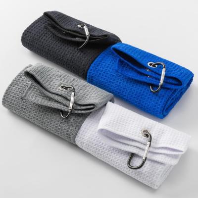 China Golf Playing Soft Comfortable Multi Colors Quick Dry Absorb Microfiber Golf Sweat Towel for sale