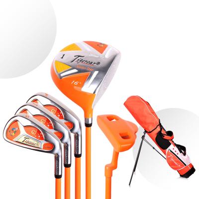 China Factory Wholesale 460cc Junior Golf Club Set Complete Fiberglass Golf Club Set For Kids for sale