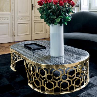 China Promotional Hot Sale Extendable Design Metal MDF Round Side Tables Elegant Coffee Table For Living Room for sale