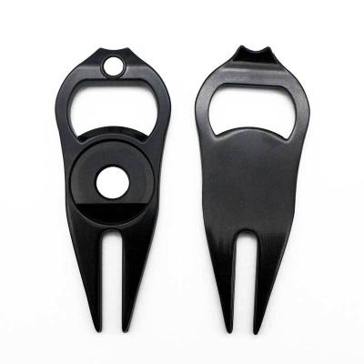 China ABS+Stainless Professional Golf Steel Ball Fork Golf Digging Bottle Opener Customized Size for sale