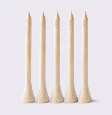 China Golf Sport OEM Bulk Bamboo Wooden Golf Tees 83mm From China Manufacturer for sale