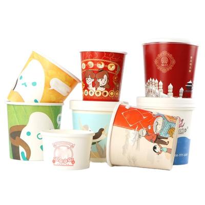 China Biodegradable Design 12oz Ice Cream Paper Cups Creative Lunch Food Catering Hot Food Containers for sale