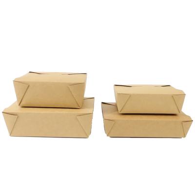 China Recyclable Disposable Food Grade Paper Box Custom Takeout Noodle Boxes Takeout Packaging Paper Box for sale