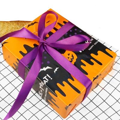 China Waterproof Gifts Bag Design Halloween Day Gift Wrapping Brown Color Paper Recycled Paper Paper for sale