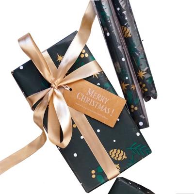 China Waterproof Elk Christmas Gift Wrapping Paper , Wrapping Clothing Shoe Box Tissue Paper Custom Printing Logo for sale