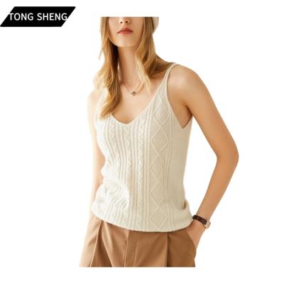 China Anti-wrinkle Tong Sheng Luxury Girls plus size women full size ladies knit 100% cashmere winter knit sweater for sale