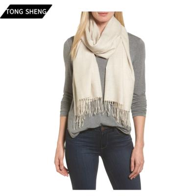 China Reversible 100% Cashmere Cashmere Pashmina Wool Tassel Winter Lady Luxury Knit Women Cashmere Scarf Winter Scarves for sale