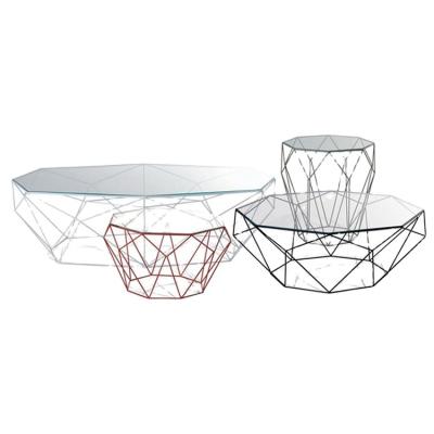 China Hot Sale Modern Simple Round (Other) Adjustable Tempered Clear Glass Tea Table Design for sale