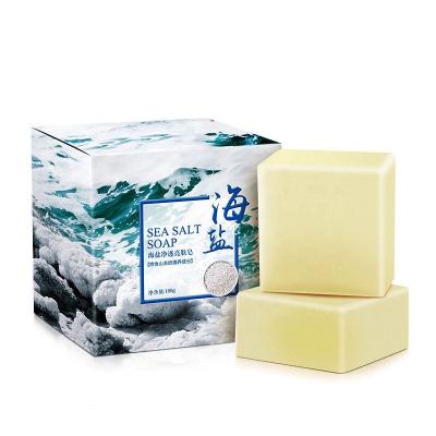 China Artesanal Black Sulfur Whitening Soap Bagnoschiuma Base Cleansing Badan Skin Whitening Piel Soap Beauty Organic Sea Salt Soap for sale