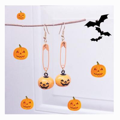 China New Design Halloween Women's Doreille Boucles LWE50607 Cute Pumpkin Earrings Cute Christmas Handmade Pendant Large for sale