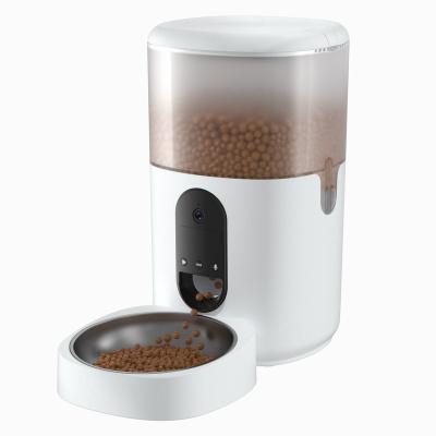 China Automatic Pet Feeder Set Time 4l Pet Feeder Food Dispenser with Stainless Steel Pet Bowl for Dogs Cats for sale