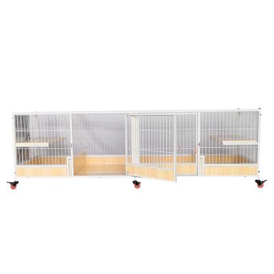 China Large China Commercial Viable Wooden Fences Manufacturers Pet Breeding Cat Cage 2 Layers for sale