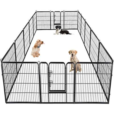 China Exercise Pen Dog Crate Cage Kennel PP-3 Playpen Heavy Duty Dog Barrier Pen Extra Large Indoor Outdoor for sale