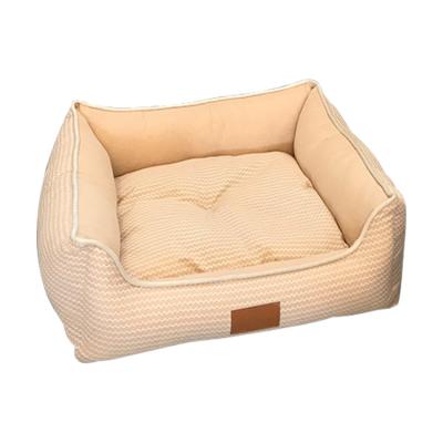 China Four Seasons Cat Rest Deep Sleep Bed Viable Canvas Mobile Solid Pet Bed for sale