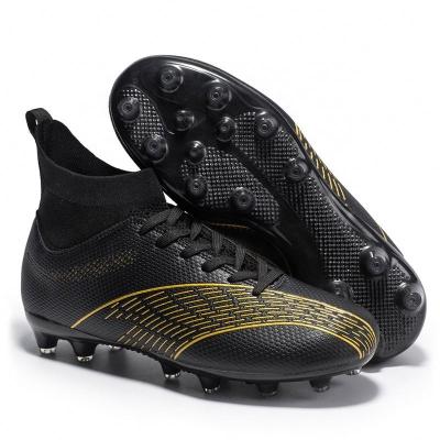 China Durable High Ankle Mens Football Boots Soccer Shoes Outdoor Ultralight Soccer Cleats Sneakers for sale