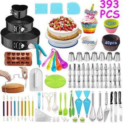 China Sustainable Cake Decorating Supplies , 393 PCS Cake Decorating Kit for sale