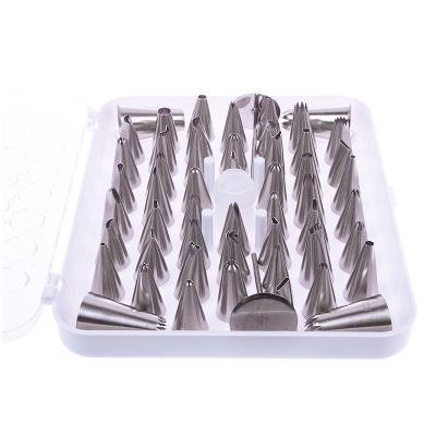 China Viable 52 PCS Icing Piping Spout Pastry Fondant Cake Decorating Sugarcraft Tips Kit for sale