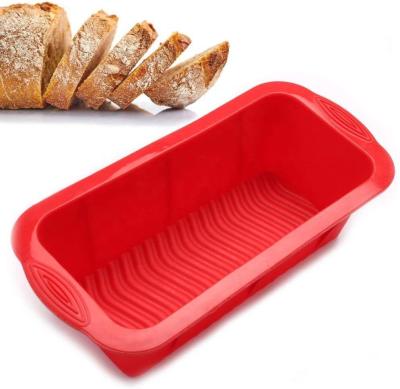 China Non-Stick Bread and Bread Pan For Homemade Cakes Breads Silicone Diy Silicone Baking Mold Viable Toast Bread Mold for sale