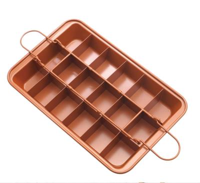 China Sustainable Amazon Sale Carbon Steel Brownie Pans With Bakeware Brownie Hot Pan for sale