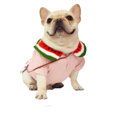 China Viable Pure Watermelon Printed Pet Shirt Pet Clothes Summer Cotton Pet T-shirt Small for sale