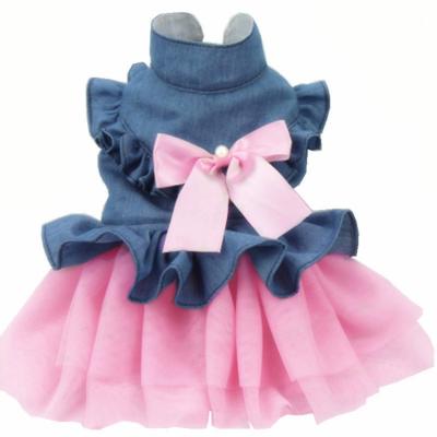 China 2021 Viable Luxury Pet Dress Pet Cat Skirt Teddy Princess Dog Dress Pet Clothes Pet Dresses for sale