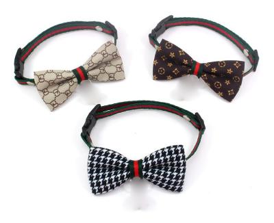 China Custom Luxury Designers Bow Dog Collars Custom for sale