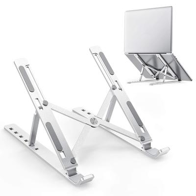 China Warm Adjustable Adjustable Stand Aluminum Portable Foldable Laptop Monitor Stand Laptop Notebook Product Cooling Stand for sale