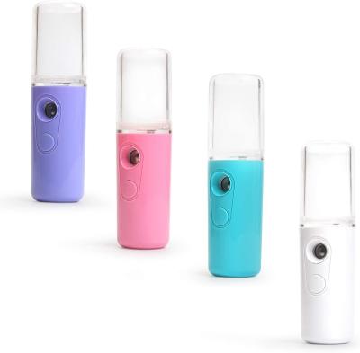 China Plastic Customized Portable Mini Mold Face Sprayer Sprayer With Left Nano Spray Refill USB Humidifier Suitable For All Ages for sale