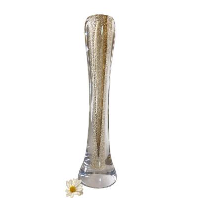 China Family Decorate Vases 2021 Factory Sale Vase Large Floor Glass Home Accessories Decor Vase For Wedding Centerpiece for sale