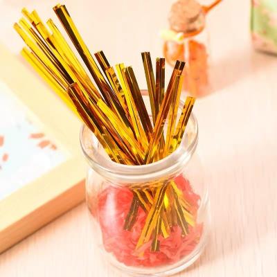 China Factory Supplier Buying Colorful Plastic Twist Tie Bread Candy Bag PET Twist Ties for sale