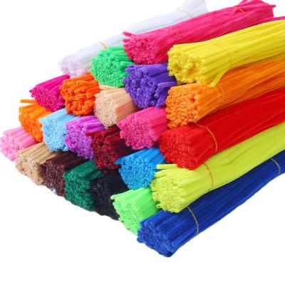 China Soft chenille stem for kinds diy craft making Easter chenille stems pipe decoration roll chenille pipe cleaner for sale