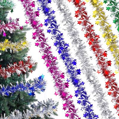 China Easy To Carry Large White Indian Wire PVC Pet Aluminum Braid Ornament Garland Outdoor Miniature Wholesale By Christmas for sale