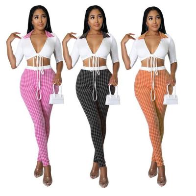 China Newcomer anti-pilling ladies suits full street wear culture plus size summer women pants two-piece set for sale