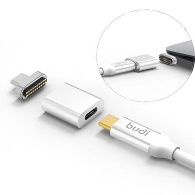 China Mobile Phone USB C Adapter Support Palladium Charger Magnetic Type and Data Transmission USB3.1 Magnet (Max 10Gbp/s) Budi Factory C Cable for sale