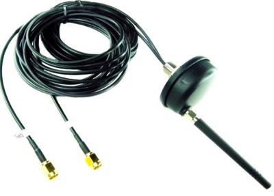 China Low Profile Multi Band GPS GSM Antenna RG 174 Cable Black Fakra Connector for sale