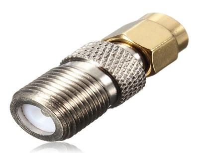 China Alloy Steel SMA RF Connector SMA Male to F Female Adapter Low Reflection for sale