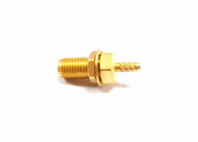 China Straight Crimp Type RF SMA Plug Connector Coaxial Cable RG 58 RG316 1-6 Ghz for sale