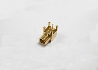 China Micro - conector diminuto do PWB MMCX, conector aéreo RF do ângulo direito coaxial à venda