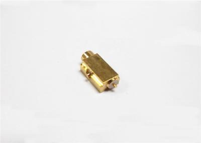 China Low Reflection Broadband MMCX RF Connector Gold Plated RoHs Approval for sale