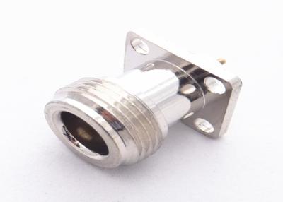 China N Type Connector Flange Mount Solder Type , Female Jack Plug Connector for sale