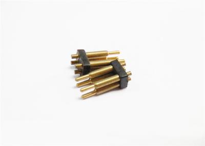 China Gold Plated Pogo Pins Connector Brass Spring Loaded Test Probes for sale