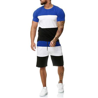 China QUICK DRY 100% Cotton Men's T-shirt and Shorts Twin Sets Slim Fit 100% Twins Set T-Shirts and Shorts New Design Cotton Men's T-Shirts for sale