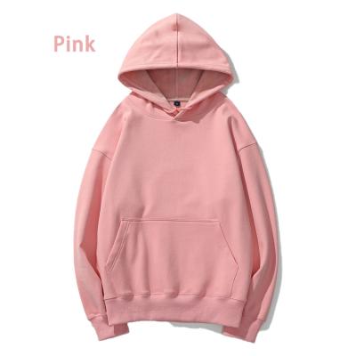 China Anti-Wrinkle Contrast Plain Blank Hoodies And Thick Loose Heavier Size Mens Sweatshirts for sale