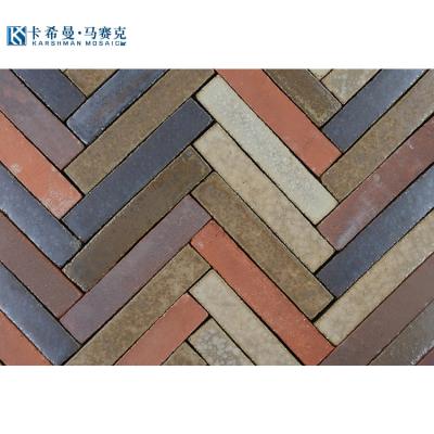 China Modern Wholesale Prices Strip Shape Wall Tile Handmade Antique Ceramic Decorative Bricks for sale