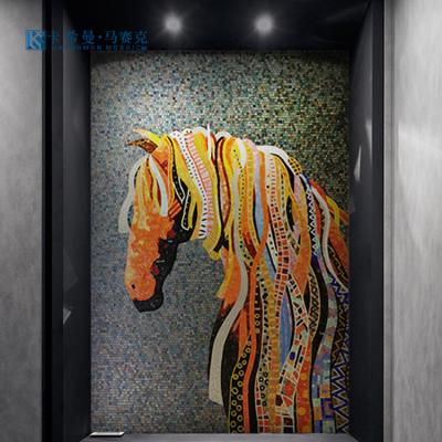 China Modern Professional Diy Design Patterns Wall Tile Murals Handmade Customization Mosaic Art Mural Glass Mosaic Mural for sale