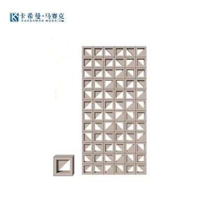 China Angle Bricks Factory Directly Wholesale Indoor Home Wall Tile Ceramic Clay Hollow Brick Custom Hollow Brick for sale