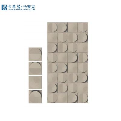 China Modern 3D Stereo Good Quality Art Interiors Decoration Hotel Wall Panel Lightweight Ceramic Texture Board for sale