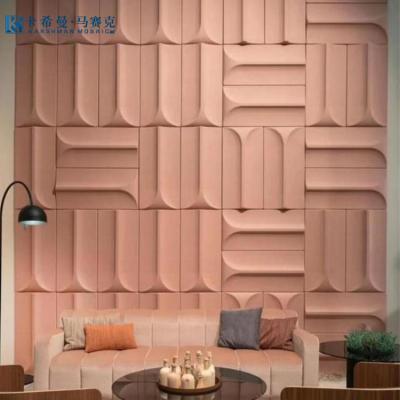 China Modern Quality Custom Color Art Decorative 3D Textured Wall Panel Boards Background Wall Panel for sale