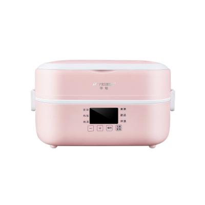 China Fashionable ABS Smart Portable Electric Low Power Ceramic Double-layer Coating 250W Insulation Home Office Rice Cooker Rice Bowl for sale